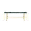 GUBI TS Console Table with Brass Frame - 1 Shelf