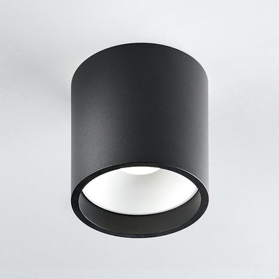 Outlet Solo round ceiling spotlight by Light-Point - Small - black / white