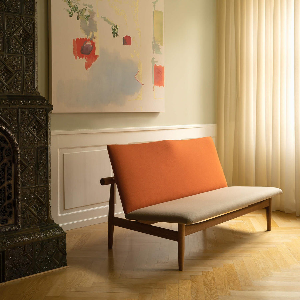 Finn Juhl The Japan 2 Seater Sofa in Dark Oiled Oak