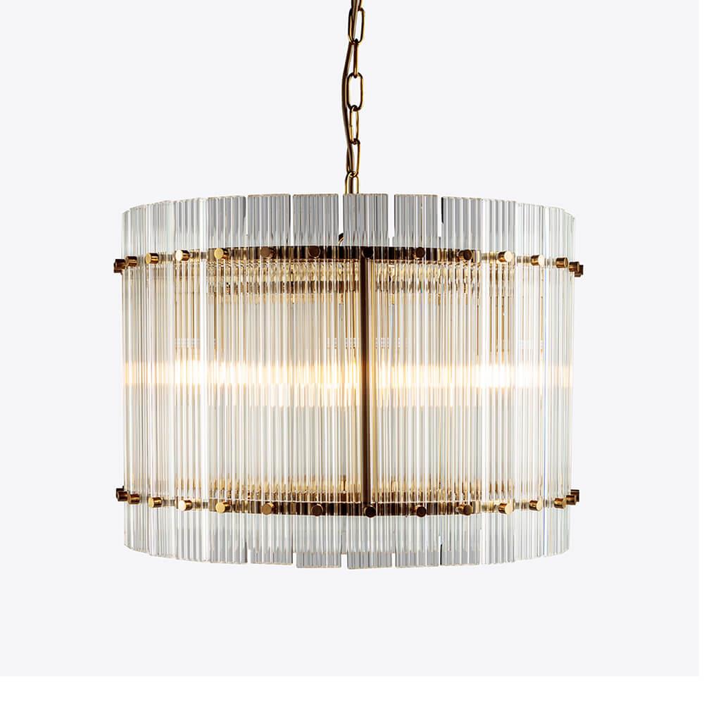 Pure White Lines San Francisco Chandelier