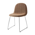 GUBI 3D Dining Chair, Fully Upholstered with Sledge Base