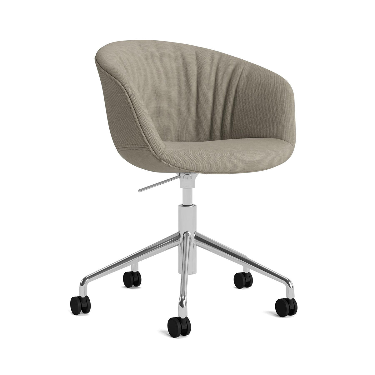 HAY AAC 53 Chair, Soft Upholstery - 5 Star Swivel Base, Gas Lift and Wheels