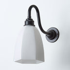 Old School Electric Gatsby Wall Light : Swan Arm : Bathroom Version