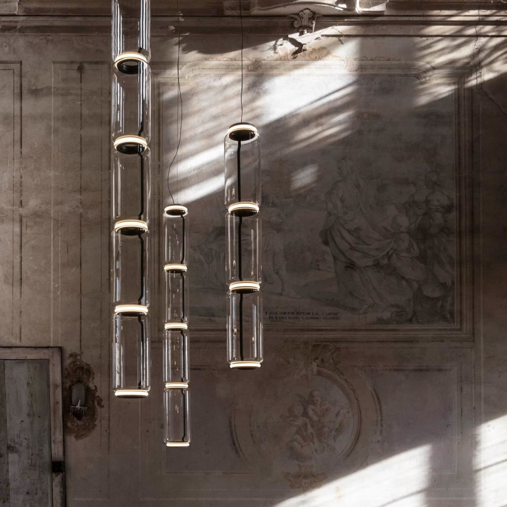Flos Noctambule Pendant Light - Low Cylinder