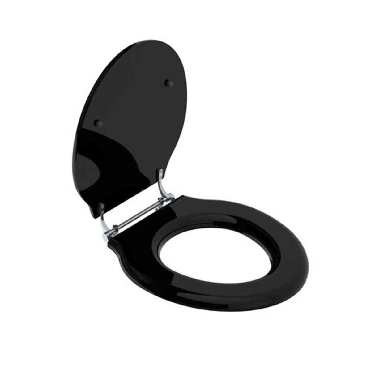 Lefroy Brooks Classic Black Lavatory Seat LB7242