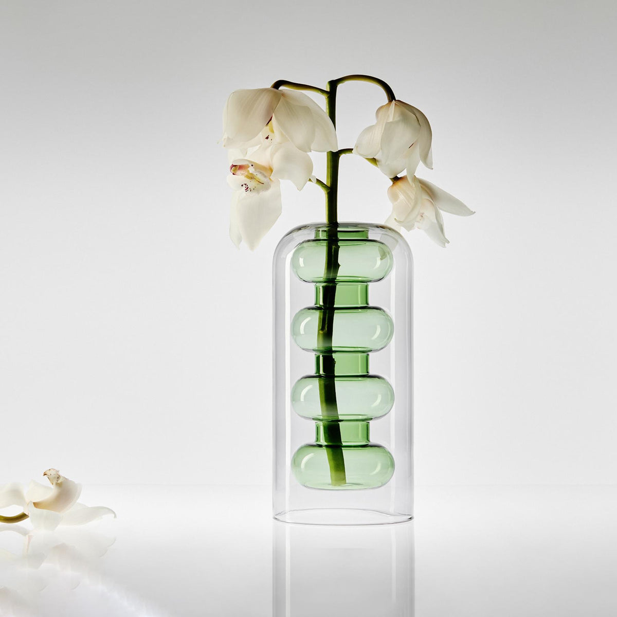 Tom Dixon Bump Tall Vase - Green