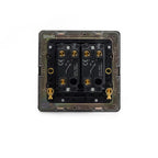 Soho Lighting Charterhouse Collection 2 Gang Intermediate Toggle Switch