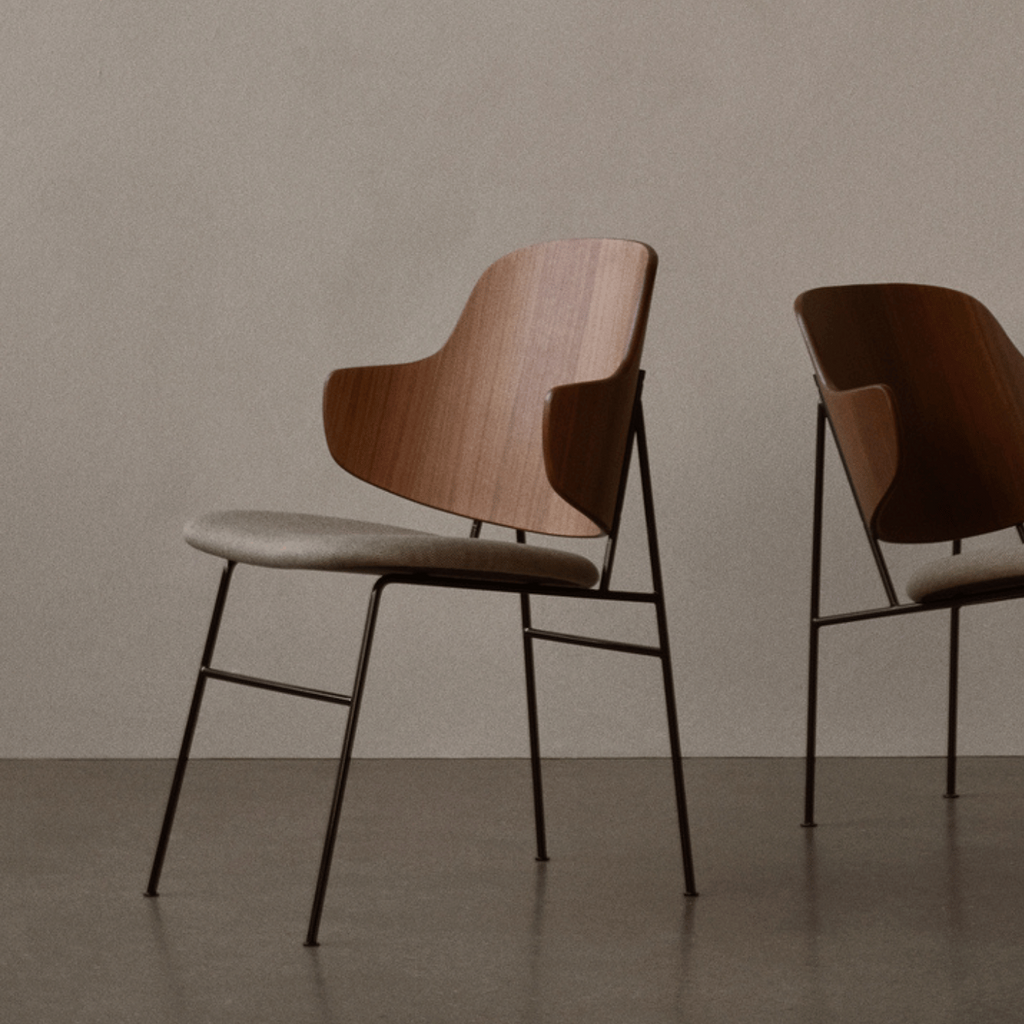 Audo Copenhagen The Penguin Lounge Chair with Upholstered Seat
