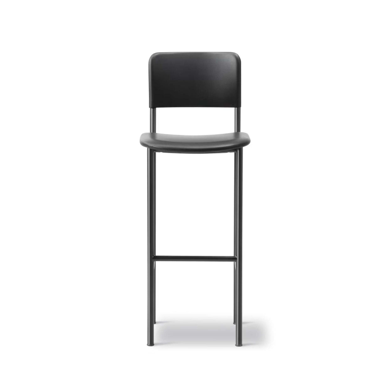 Fredericia Plan Bar Stool with Metal Legs, Fully Upholstered