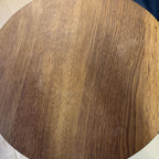 Ex-Display DK3 Plateau Coffee Side Table - Smoked Oak, Diameter : 50 x 35cm **STORE COLLECTION**