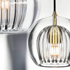 Marc Wood Pleated Crystal Pendant Light