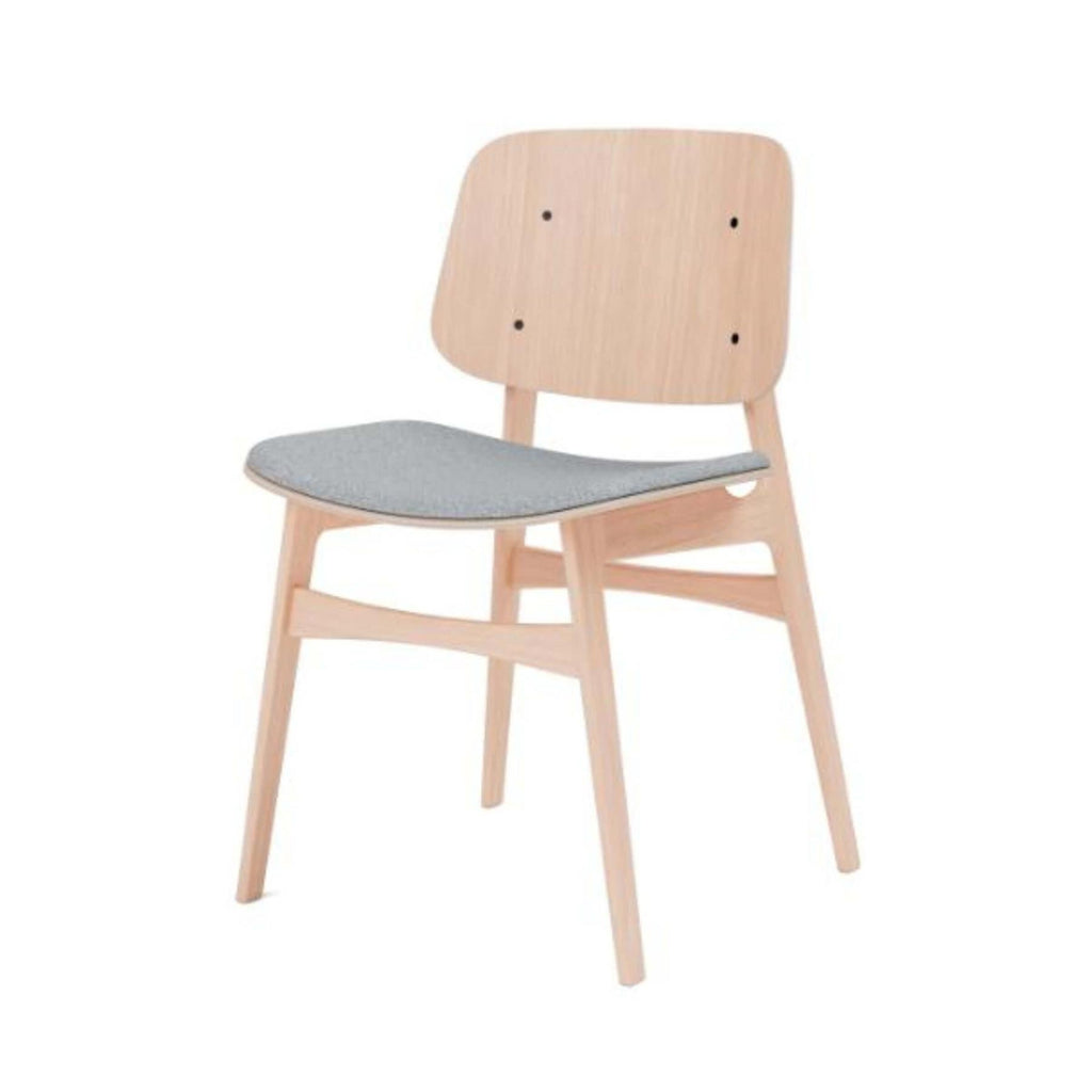 Fredericia Soborg Wood Base Chair with Upholstered Seat