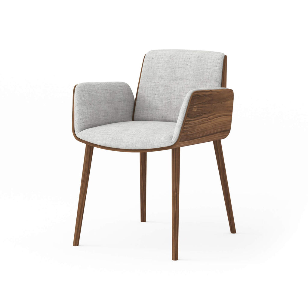 Punt Hug Wooden Dining Chair - Kvadrat Remix 3 123