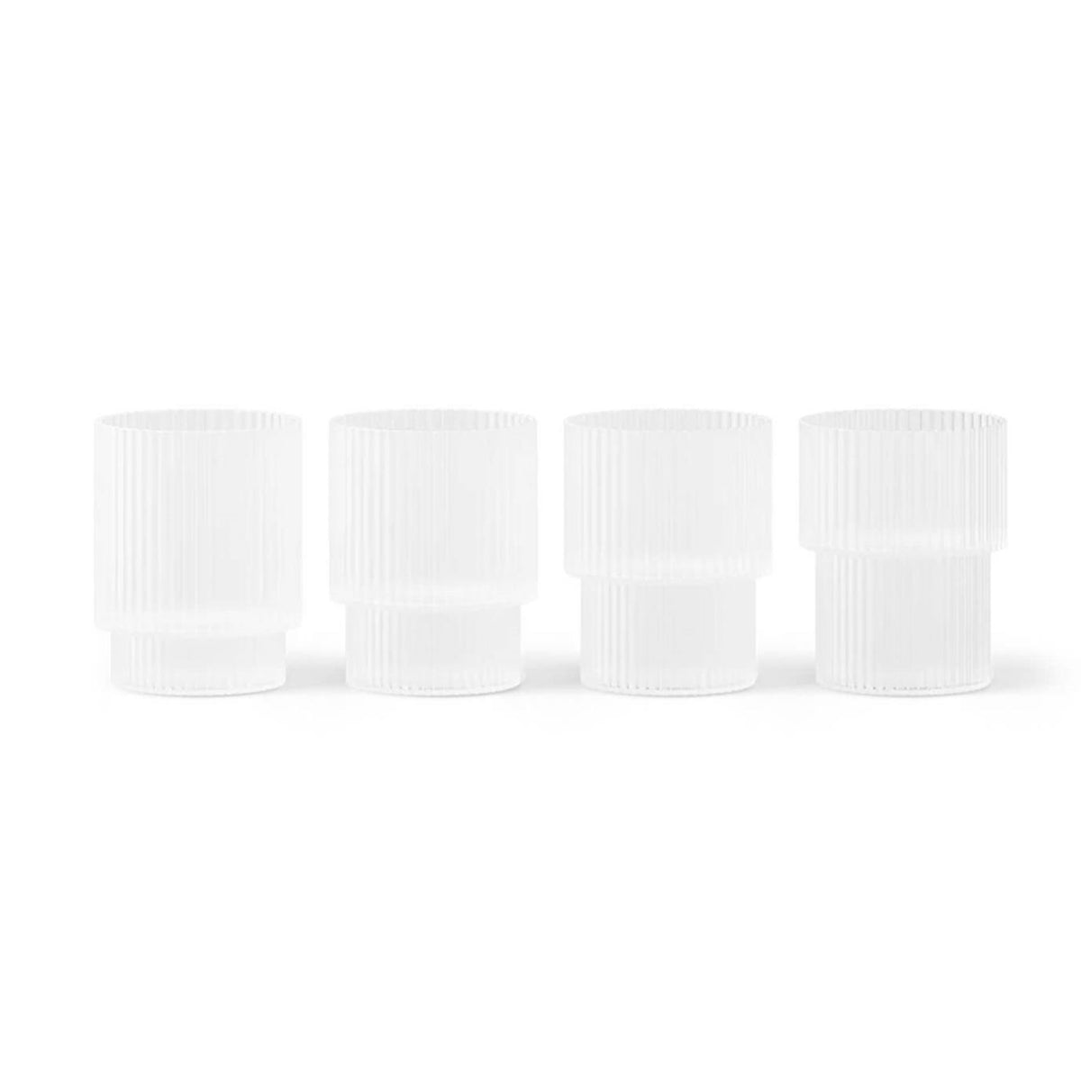 Ferm Living Ripple Small Glasses - Set of 4