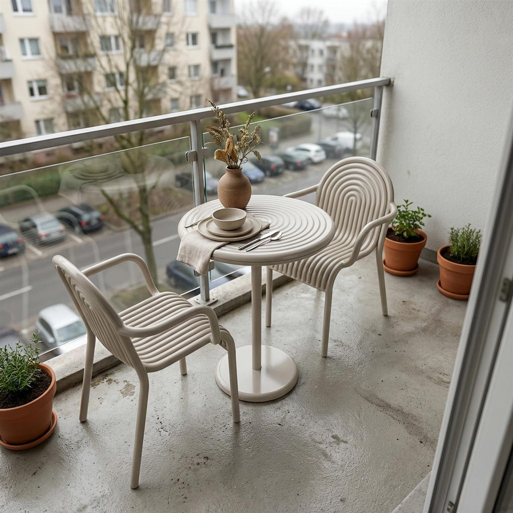 Tom Dixon Groove Balcony Furniture Set - Curated by Holloways of Ludlow