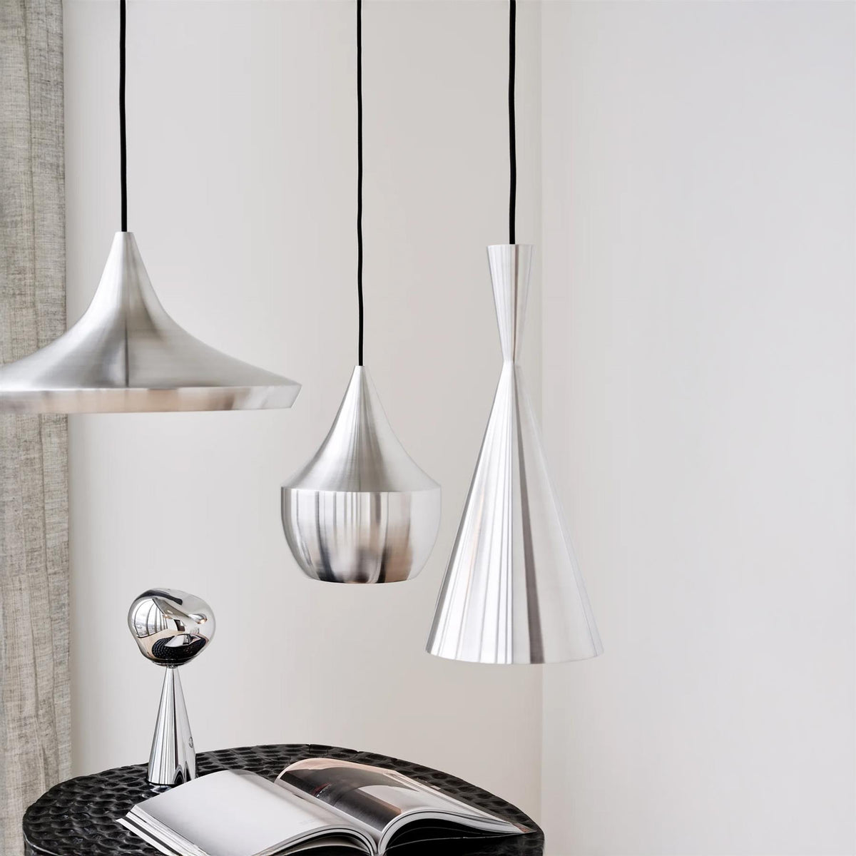 Tom Dixon Beat Tall Unbeaten LED Pendant Light
