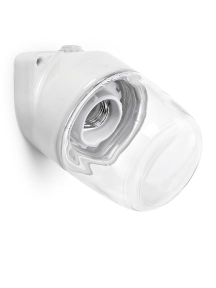 Old School Electric Scandilux angled wall sauna light