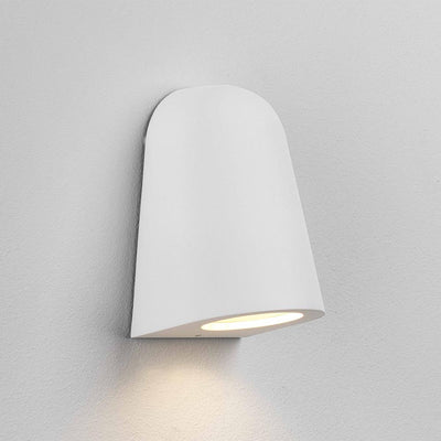 Ex-Display Mast Smooth Exterior Wall Light - Textured White