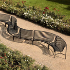 HAY Palissade Garden Park Dining Bench - In Out