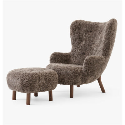 &Tradition VB3 Petra Lounge Chair with FREE Footstool