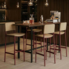 Fredericia Plan Bar Stool with Metal Legs, Fully Upholstered