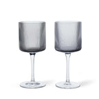 Ferm Living Ripple White Wine Glasses - Set of 2
