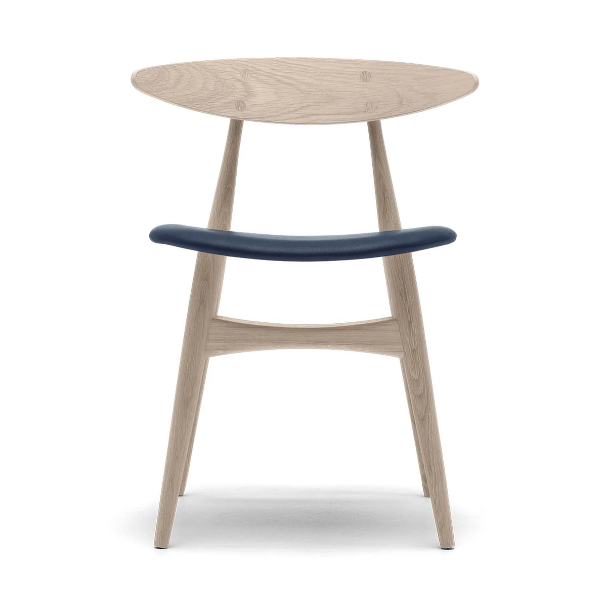 Ex-Display Carl Hansen & Son CH33P Chair - White Oiled Oak with Thor 350 Leather  **STORE COLLECTION ONLY**