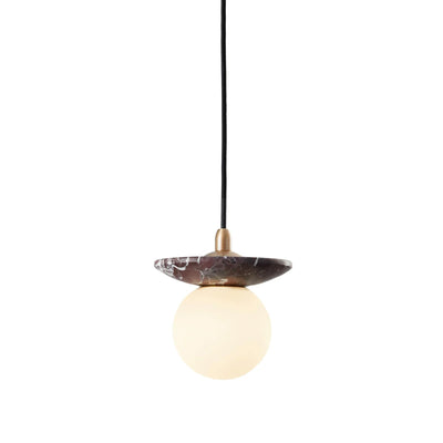 J. Adams Orbit Stone Pendant Light