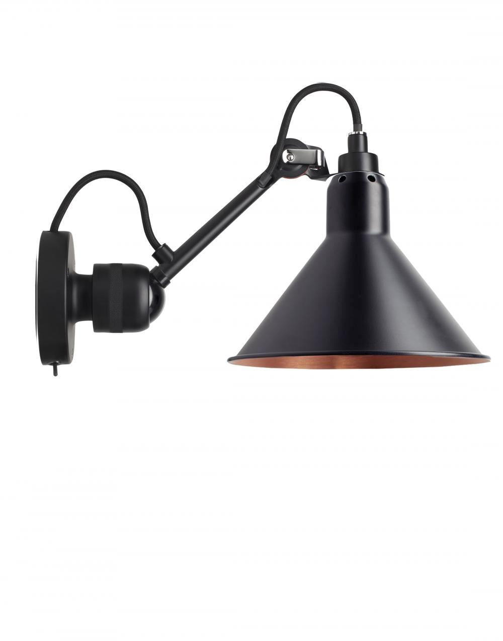 DCW Editions Lampe Gras 304 Small Wall Light - Black Arm