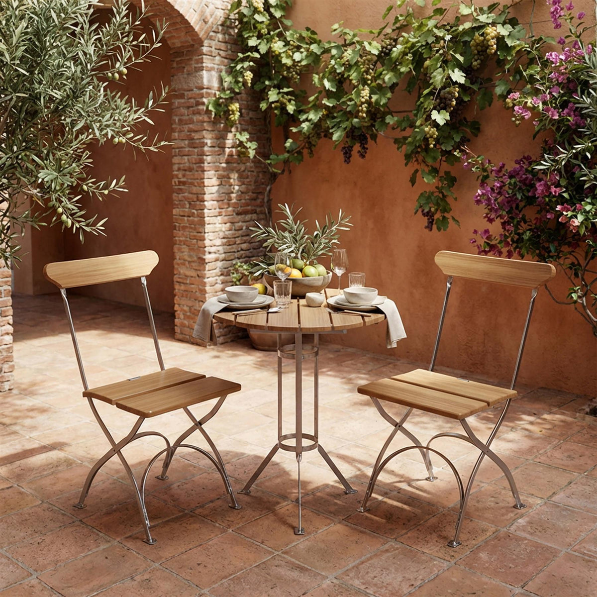 Grythyttan Stålmöbler Outdoor Bistro Set - Curated by Holloways of Ludlow