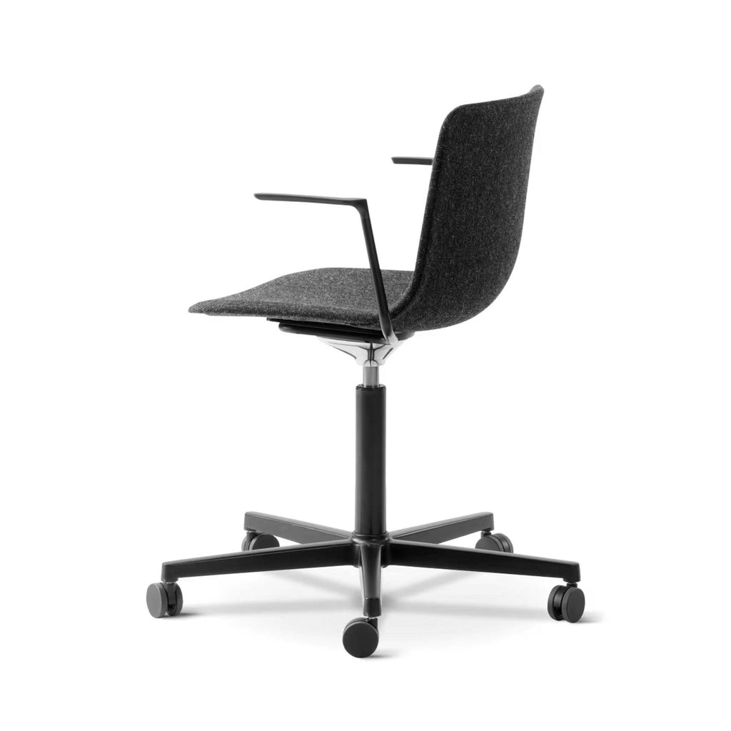 Fredericia Pato Armchair, Fully Upholstered with 5 Star Swivel Wheel Base