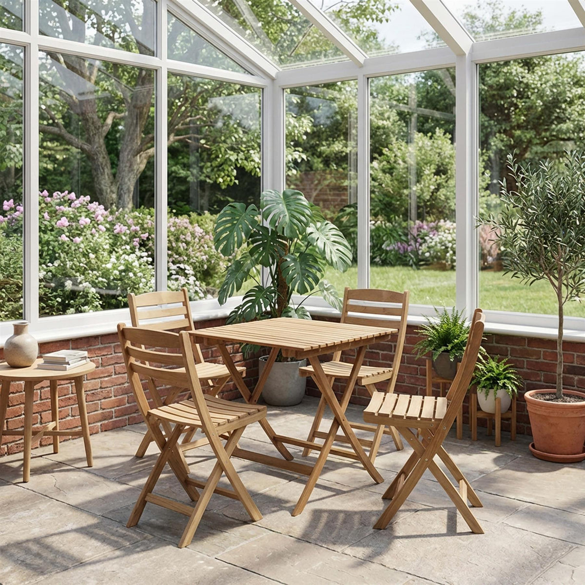 Fritz Hansen Selandia Garden Dining Set - Small - Curated by Holloways of Ludlow
