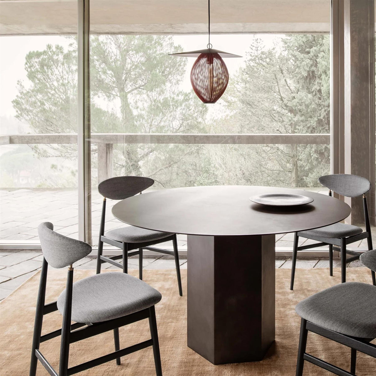 GUBI Gent Dining Chair, Fully Upholstered