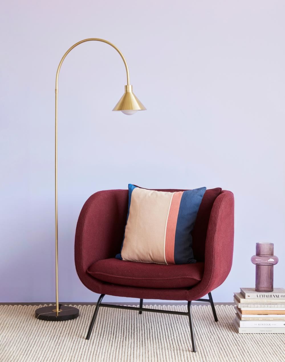 Hubsch Pipe Floor Lamp - Brass