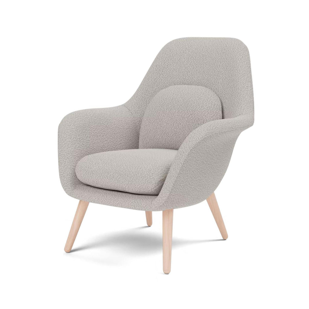 Fredericia Swoon Lounge Petit Wood Base Chair