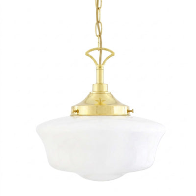 Mullan Lighting Anath Schoolhouse Glass Pendant Light
