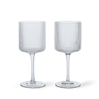 Ferm Living Ripple White Wine Glasses - Set of 2