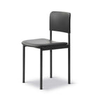 Fredericia Plan Dining Chair with Metal Legs, Fully Upholstered