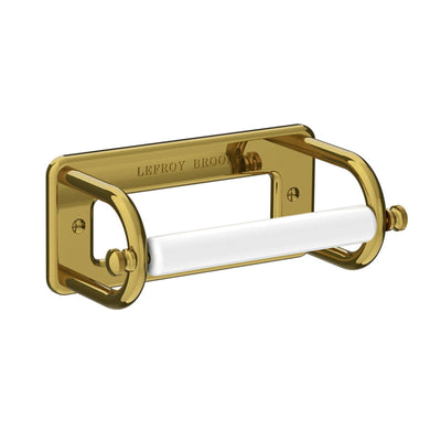 Lefroy Brooks Classic Paper Holder with White Ceramic Bar LB4500