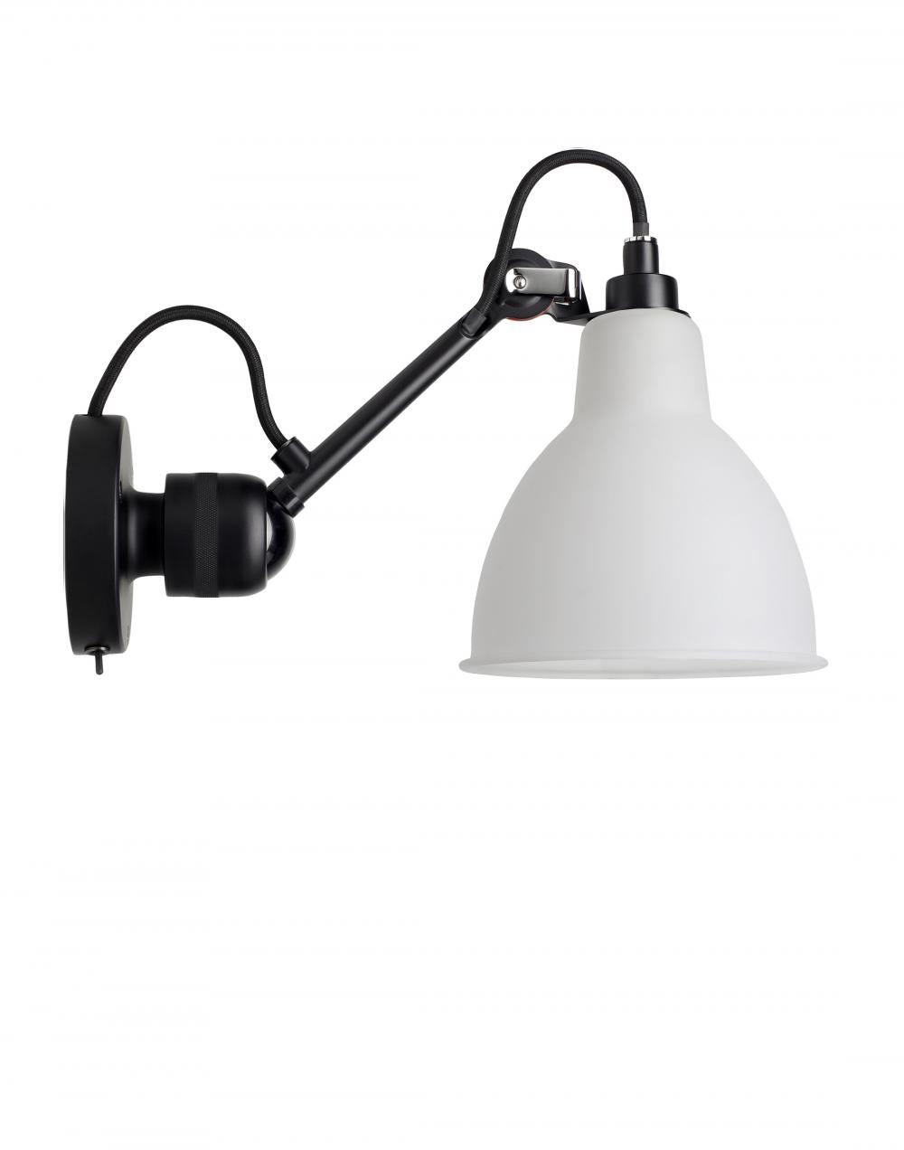 DCW Editions Lampe Gras 304 Small Wall Light - Black Arm