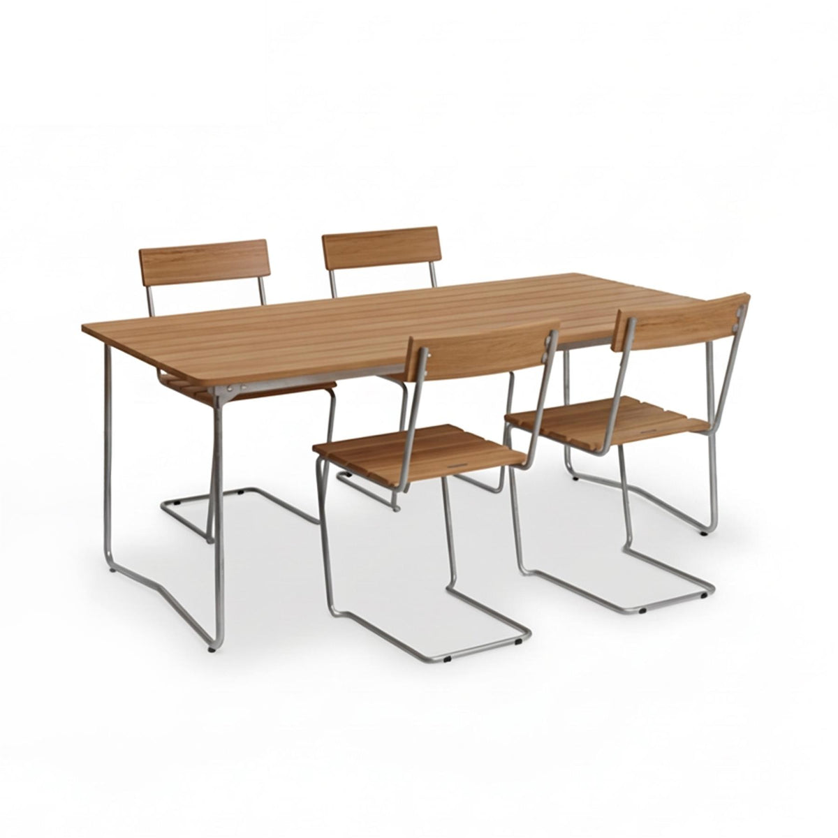 Grythyttan Stålmöbler Outdoor Dining Set - Medium - Curated by Holloways of Ludlow