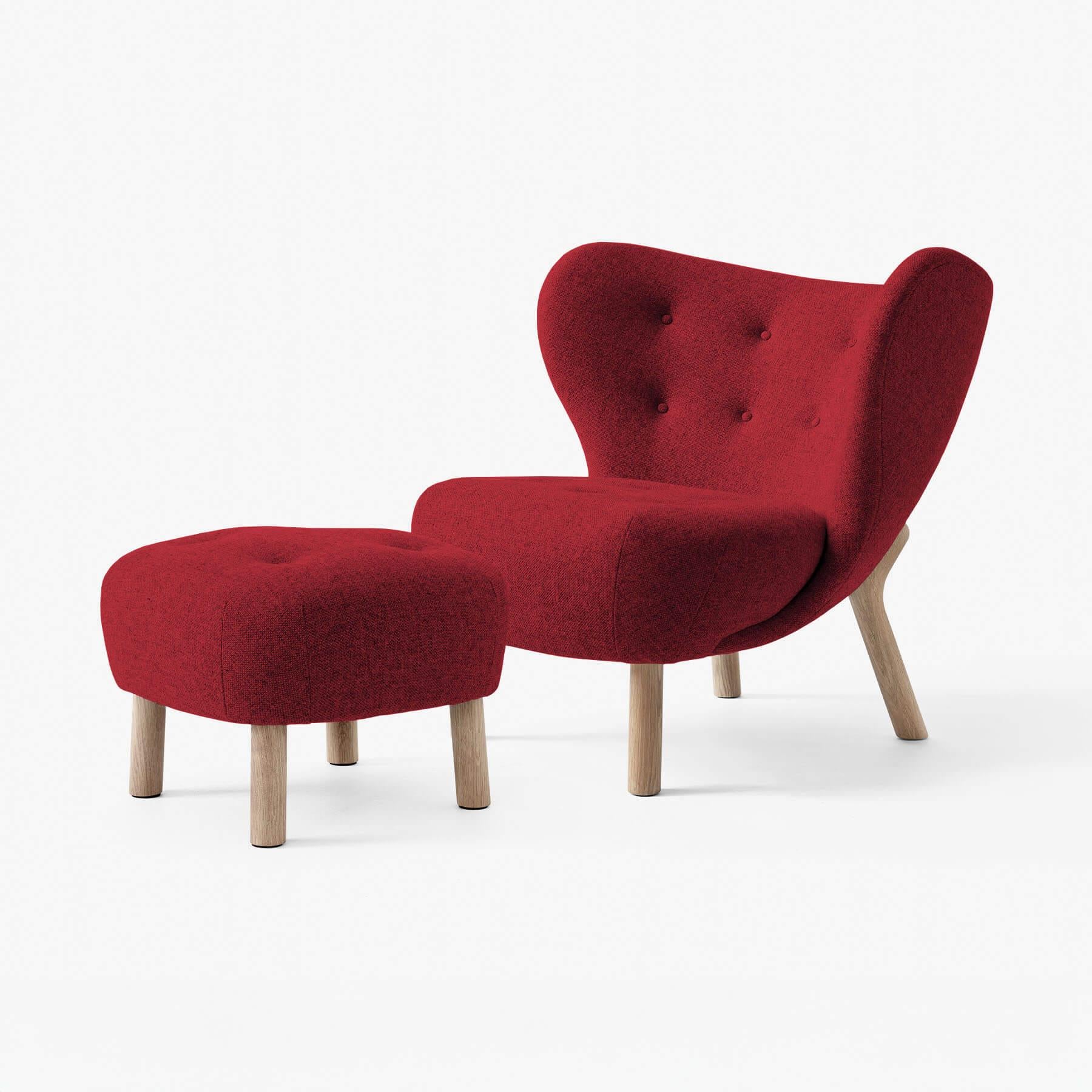 &Tradition VB1 Little Petra Chair with Footstool