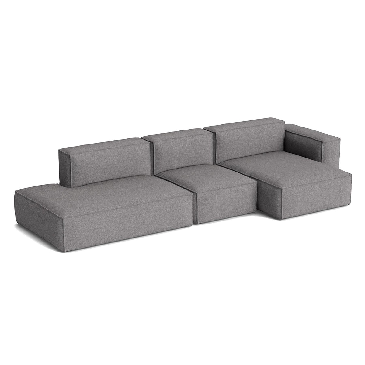 HAY Mags Soft 3+ Seater Sofa Low Armrest with Removable Cover Combination 4 Right