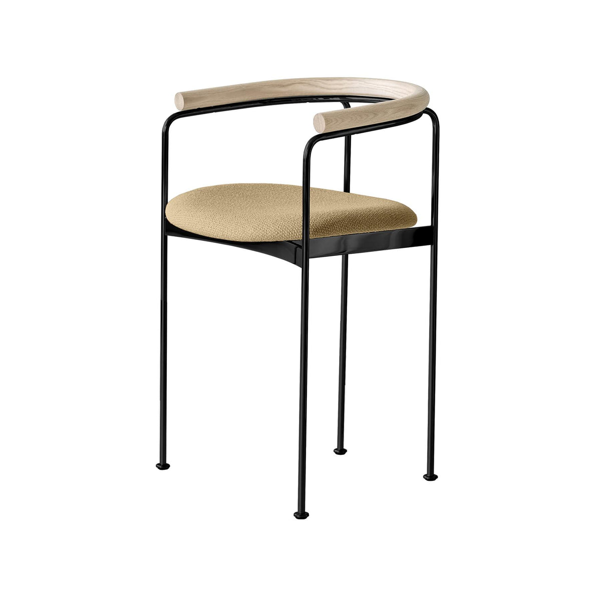 DK3 Baia Counter Stool with Wooden Back