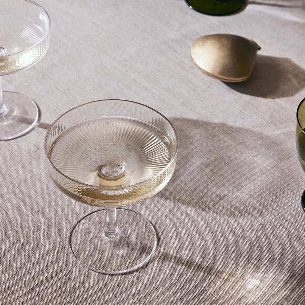 Ferm Living Ripple Champagne Saucers - Set of 2