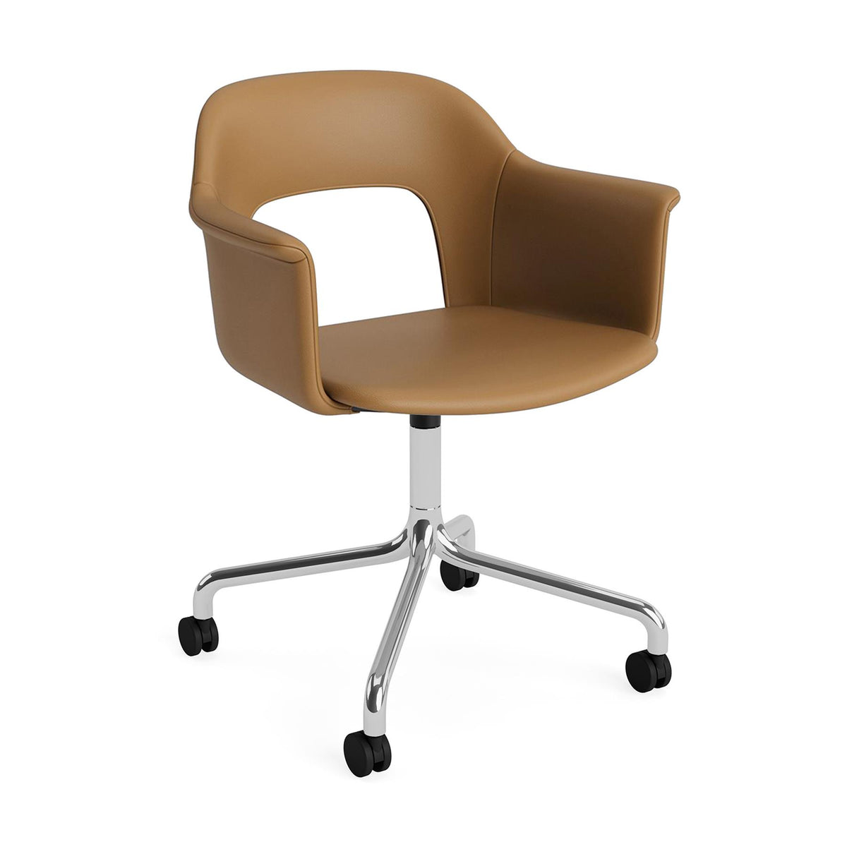 HAY Layout Armchair 264 with 4 Star Arc Swivel Wheel Base