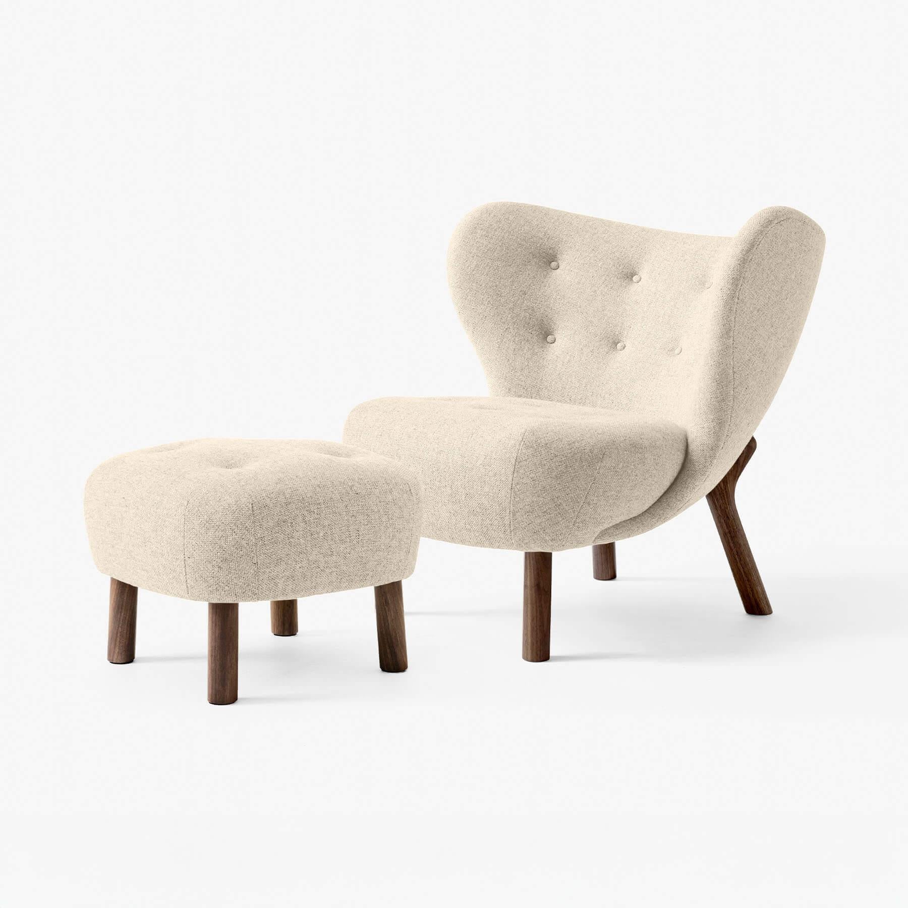 &Tradition VB1 Little Petra Chair with Footstool
