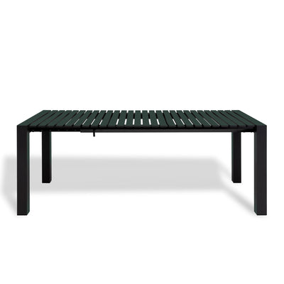 B-Stock Mindo 111 Extendable Outdoor Dining Table - Dark Green / 2.6m to 3.3m, 1m wide