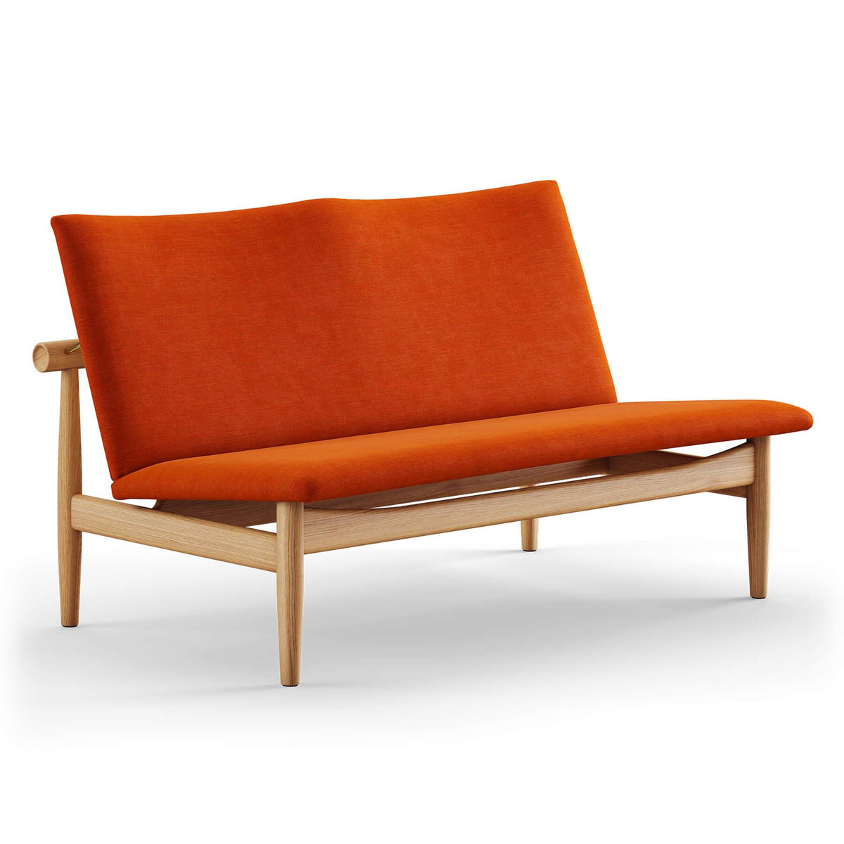 Finn Juhl The Japan 2 Seater Sofa in Dark Oiled Oak