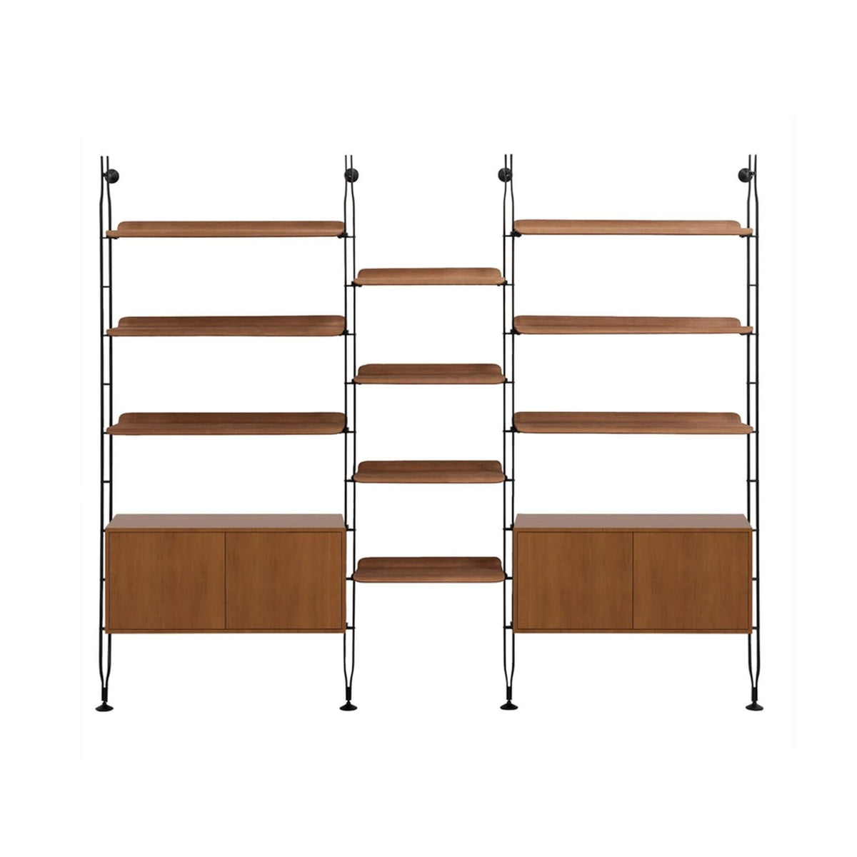 Kartell Adam Wood Triple Shelf With Container